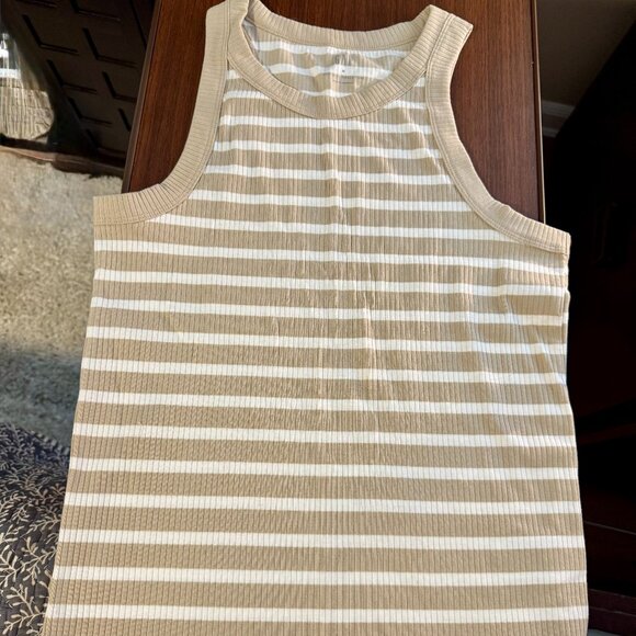 GAP Ribbed Stripe High-Neck Tank Size M - Picture 1 of 4